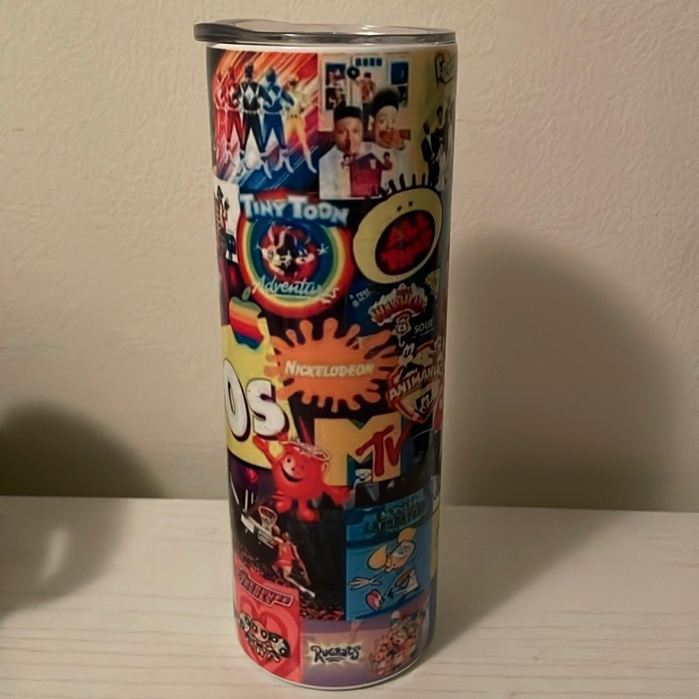 90s theme tumbler